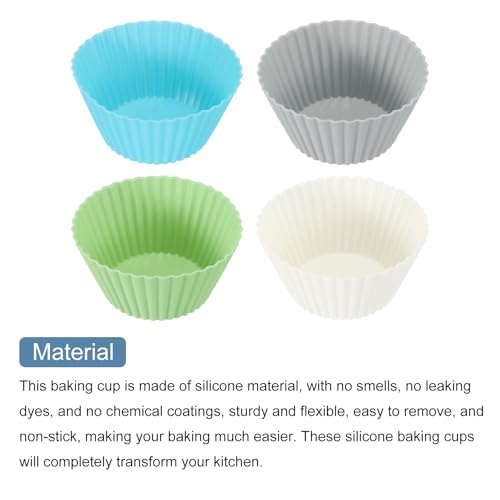 24Pcs Silicone Cupcake Liners
