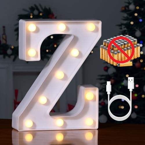 Rechargeable LED Letter Lights Sign Marquee Light Up Letters Sign for Night Light Wedding