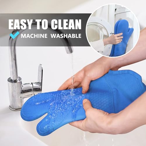Silicone Oven Mitts and Pot Holders Sets