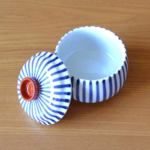 Chawanmushi Cups with Lids Set of 2 Japanese Chawan Mushi Arita Imari ware Made in Japan Shumaki Tokusa (2 Count)