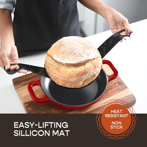 Enameled Cast Iron Dutch Oven for Sourdough Bread Baking