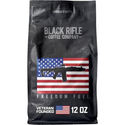 Black Rifle Coffee Dark Roast Ground Coffee Freedom Fuel 12 oz (12 Ounce)