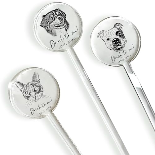 Custom Wedding Dog Stir Sticks