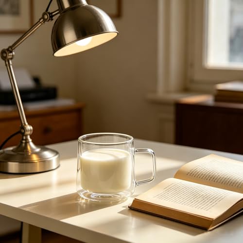 12oz Glass Coffee Mugs (4 Count)