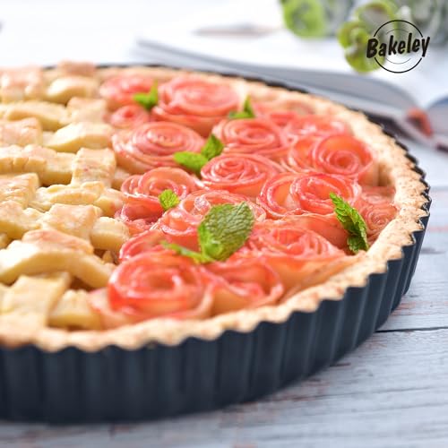 9 Inch Round Tart Pan with Loose Removable Bottom
