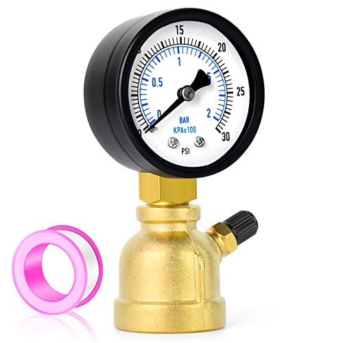0 30Psi Forged Brass Air Test Pressure gauges