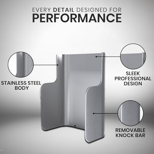 Stainless Steel Knock Box Splash Guard for Espresso Machine