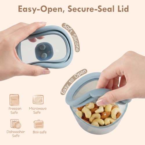 Silicone Snack Containers for Kids & Toddlers (8 Fl Oz)