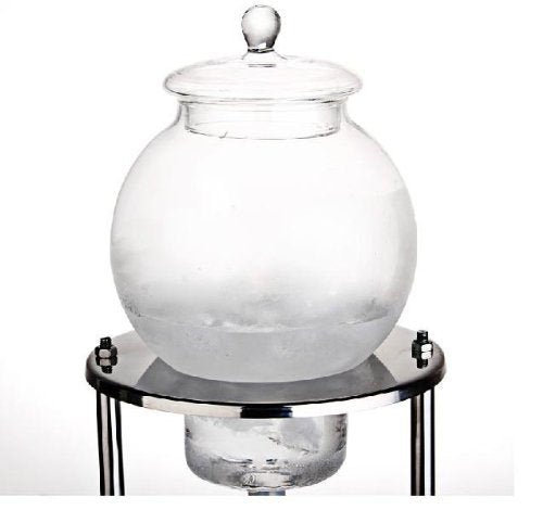 Luxury Ice Cold Brew Dripper Coffee Maker in Stainless Steel and Borosilicate Glass