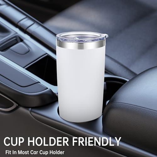 20 oz Tumblers Bulk Stainless Steel Tumbler with Lid (6 Count)