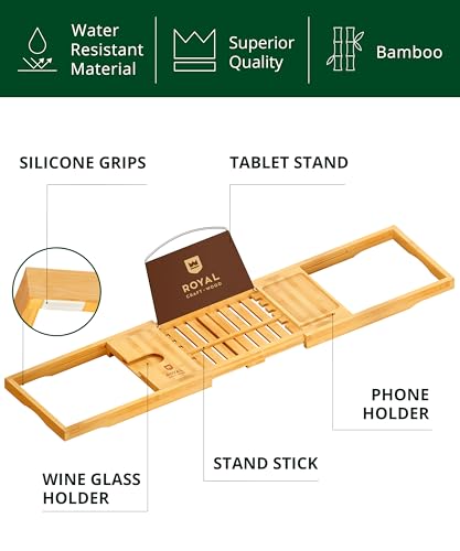 Premium Foldable Bathtub Tray Caddy