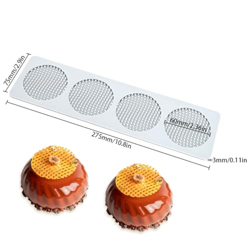 Honeycomb Lace DIY Cake Decor Silicone Mold Beehive Candy Biscuit Ice Baking Mould Round Chocolate Making Tools