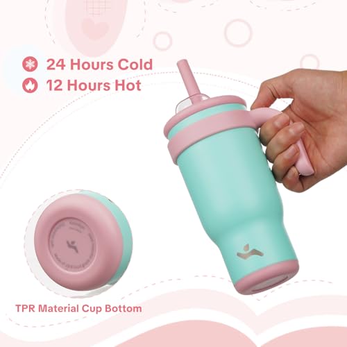 18 oz Tumbler with Handle and Straw