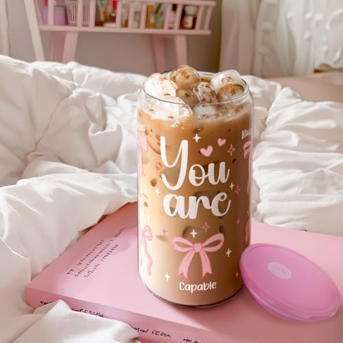 Christian 16oz Can Glass Tumbler with Acrylic Lid & Straw