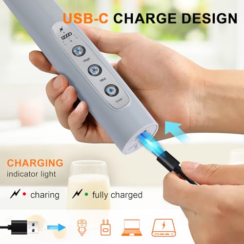 Handheld Milk Frother Wand for Coffee