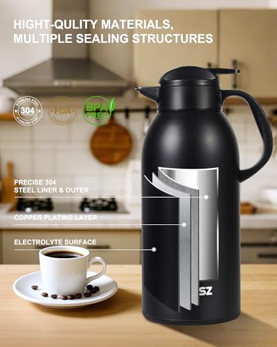 Large and Heavy Thermal Coffee Carafe 102 oz (102 Count)