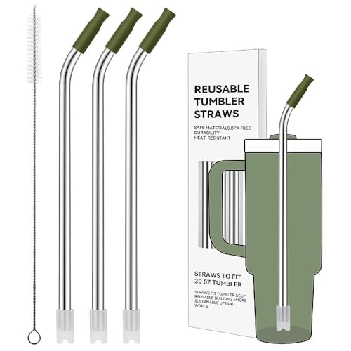 Bent Metal Straws for Stanley 30oz