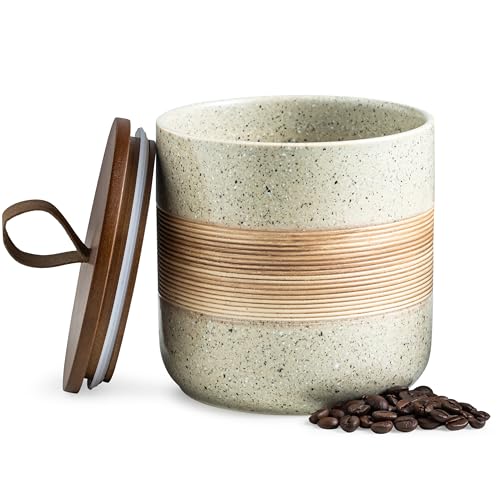 Ceramic Coffee Container with Lid