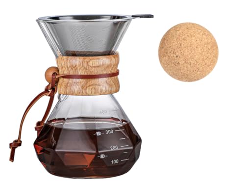Pour Over Coffee Maker With Wood Sleeve