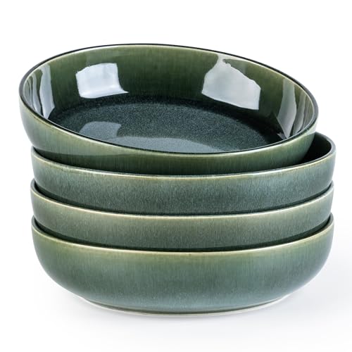 8.75'' Large Ceramic Pasta Bowls (4 Count)