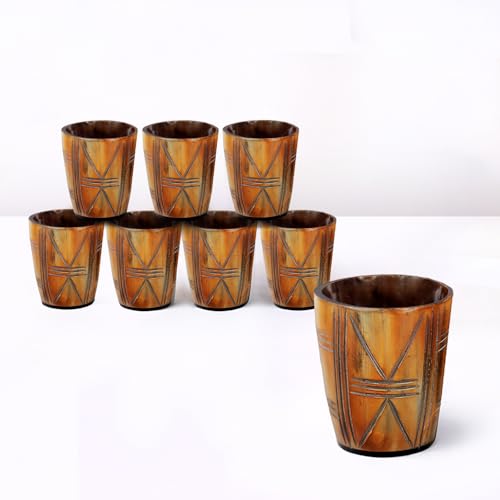 Viking Horn Shot Glasses Set of 8 (8 Count)