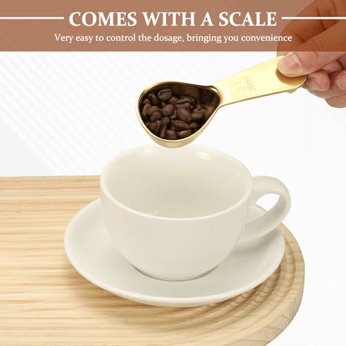 2Pcs Stainless Steel Coffee Scoop (4 Count)