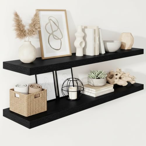 Deep Floating Shelves 48x12” Set of 2 (2 Count)