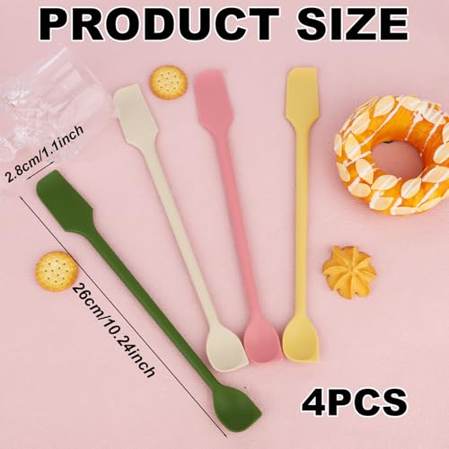 4pcs Mini Silicone Spatulas Set (4 Count)