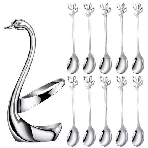 Silver Swan Base With 10 (11 Count)