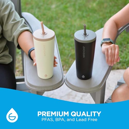 Jasper Insulated Stainless Steel Tumbler with Straw
