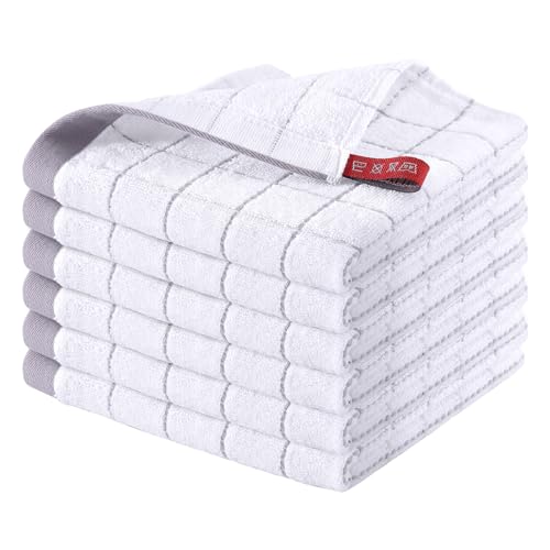100% Cotton Terry Kitchen Dish Cloths (6 Count)