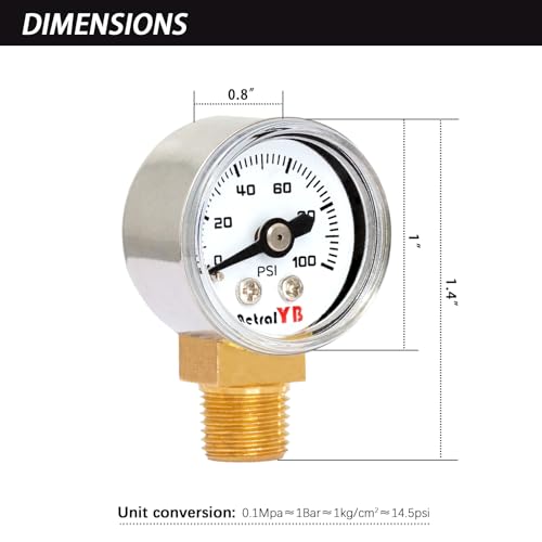 1 Inch Mini Pressure Gauge