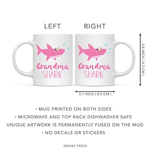 Baby Shark Family 11oz. Coffee Mug Gift Set Grandma Shark