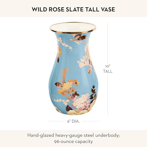 Enamel Tall Vase