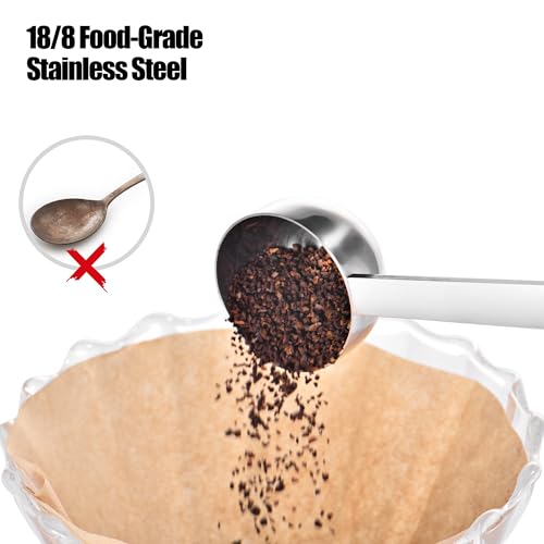 Metal 6.9in Long Handle Coffee Scoop for Ground Coffee