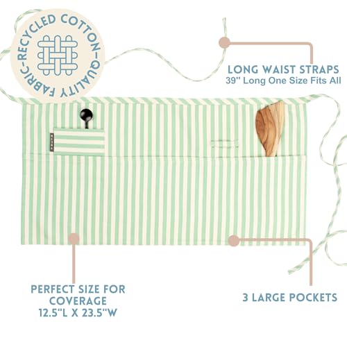 Chef Waist Aprons for Women with Pockets