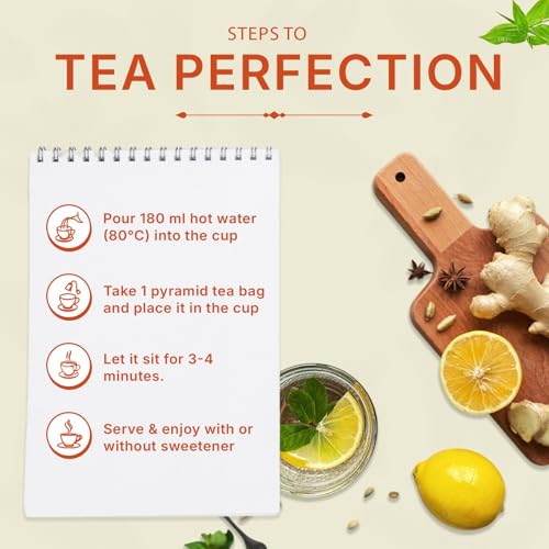 Tealeaf & Co. Lemon Ginger Green Tea with Ginger (50 Count)