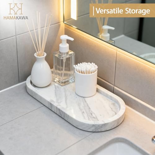 Oval Bathroom Vanity Tray