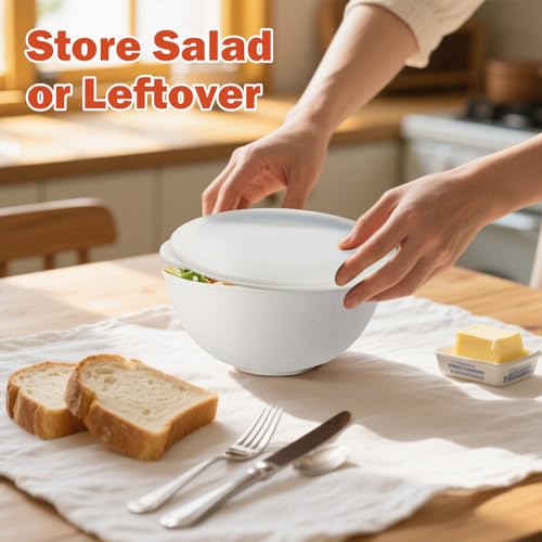 Plastic Bowls with Lids Set of 4
