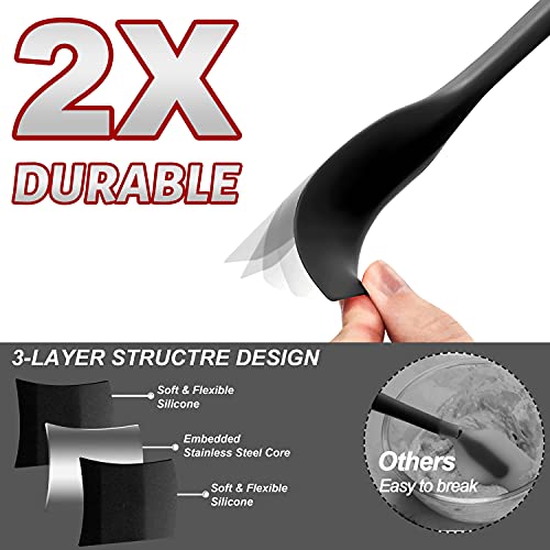Heat Resistant Silicone Spatula Set of 8 (8 Count)