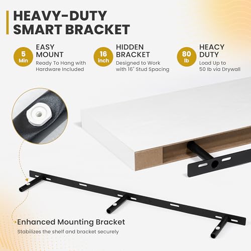 48 Inch Floating Shelves