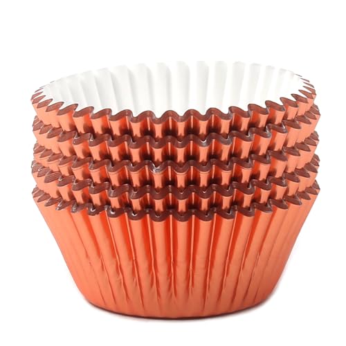 Standard Champagne Gold Foil Cupcake Liners Muffin Baking Cups for Party and More (100 Count)