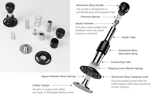 51mm Constant Force Impact Coffee Tamper