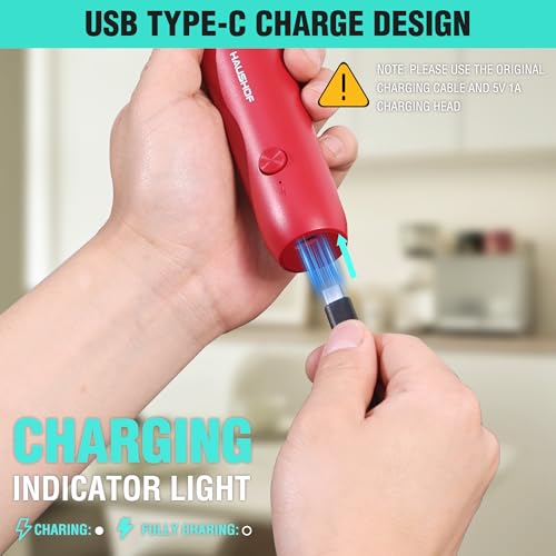 Handheld Rechargeable Milk Frother Wand with Stand