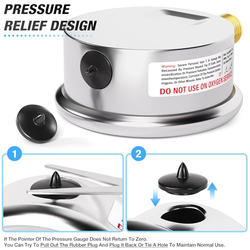 30inHG~30Psi Stainless Steel 1