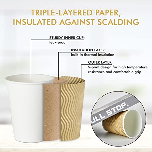 80 Count 12 oz Coffee Cups