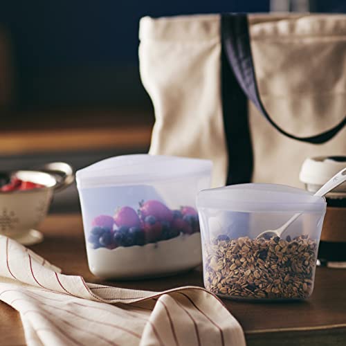 Premium Reusable Silicone Food Storage Bags (2 Count)