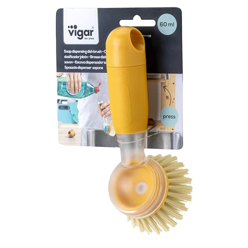 Rengo Dish Brush with Soap Dispenser
