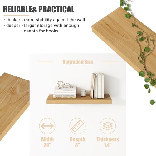 Floating Shelves for Wall (2 Count)
