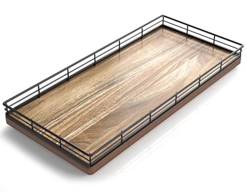 Acacia Bathroom Toilet Tank Tray